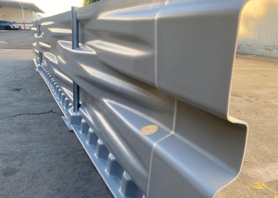 A close up image of the Flow Panel Glare Screen and Pedestrian Barrier.